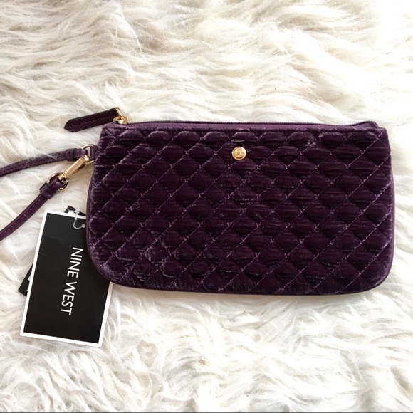 Nine West Handbags - New with tags Nine West wristlet clutch purple